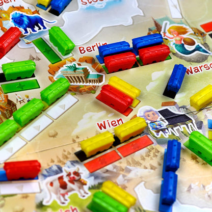 Days of Wonder | Ticket to Ride First Journey Europe | Board Game | Ages 6+ | For 2 to 4 players | 10-15 Minutes Minutes Playing Time