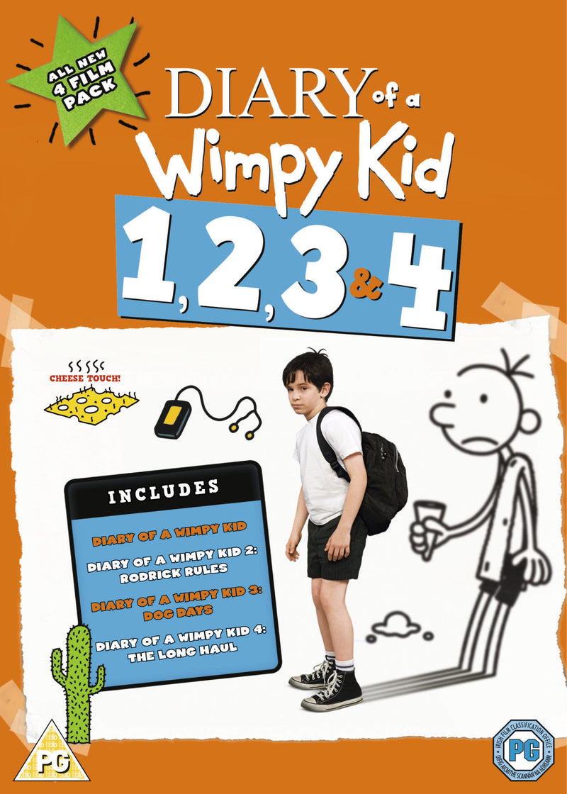 Diary of a Wimpy Kid 1, 2, 3 & 4