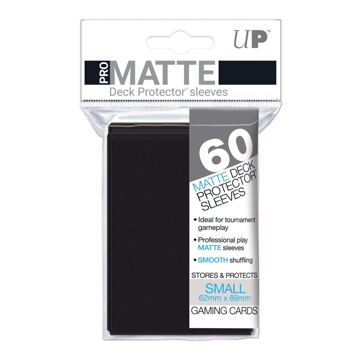 Ultra Pro Matte Tarjeta Mangas (Paquete de 60, Negro