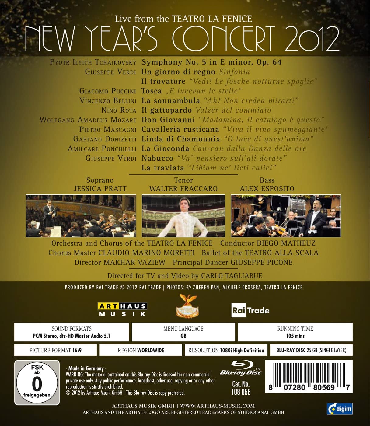 New Years Concert 2012 (Arthaus: 108056)