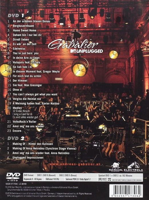 MTV Unplugged, 2 DVDs
