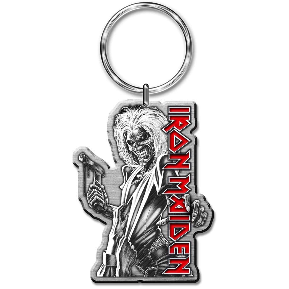 Iron Maiden Killers Metal Key Chain Silver