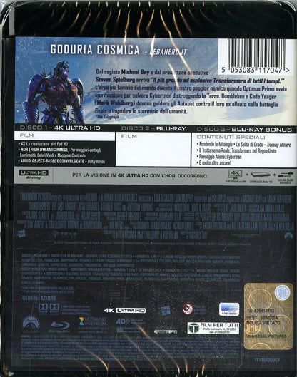 Transformers - L'Ultimo Cavaliere (4K Ultra-HD +Blu-Ray