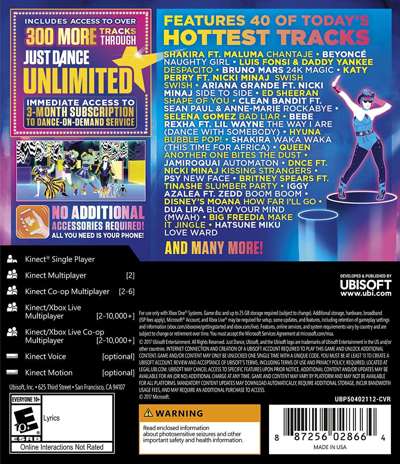 Just Dance 2018 for Xbox One Xbox One Standard