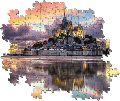 Clementoni - 39367 - Collection - Le magnifique Mont Saint-Michel - 1000 Pieces