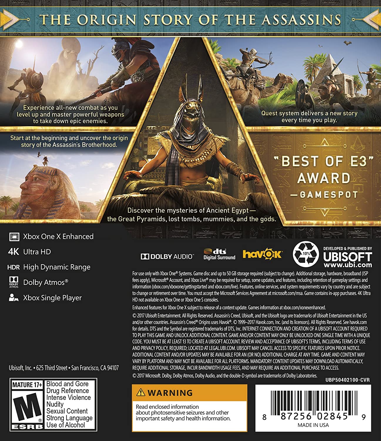 Assassin's Creed Origins - Xbox One Standard Edition