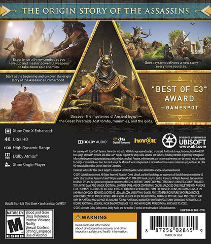 Assassin's Creed Origins - Xbox One Standard Edition