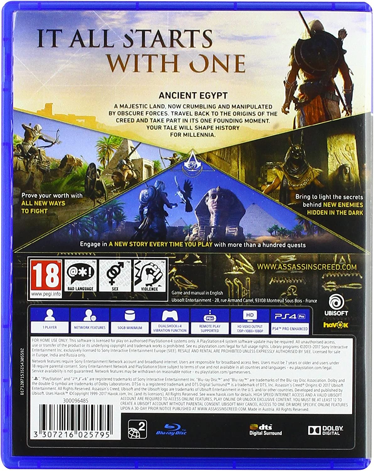 Assassin's Creed: Origins (English with Multi Lang in Game) (PS4