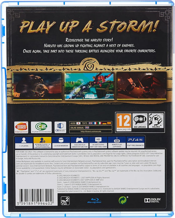 Naruto Shippuden Ultimate Ninja Storm Trilogy (Ps4