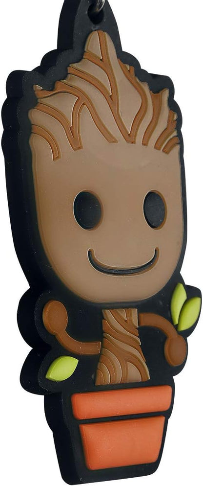 Disney RK38391C Guardians of The Galaxy-Baby Groot Rubber Keychain, Metal, Multicoloured, 4 x 6 x 1.3 cm