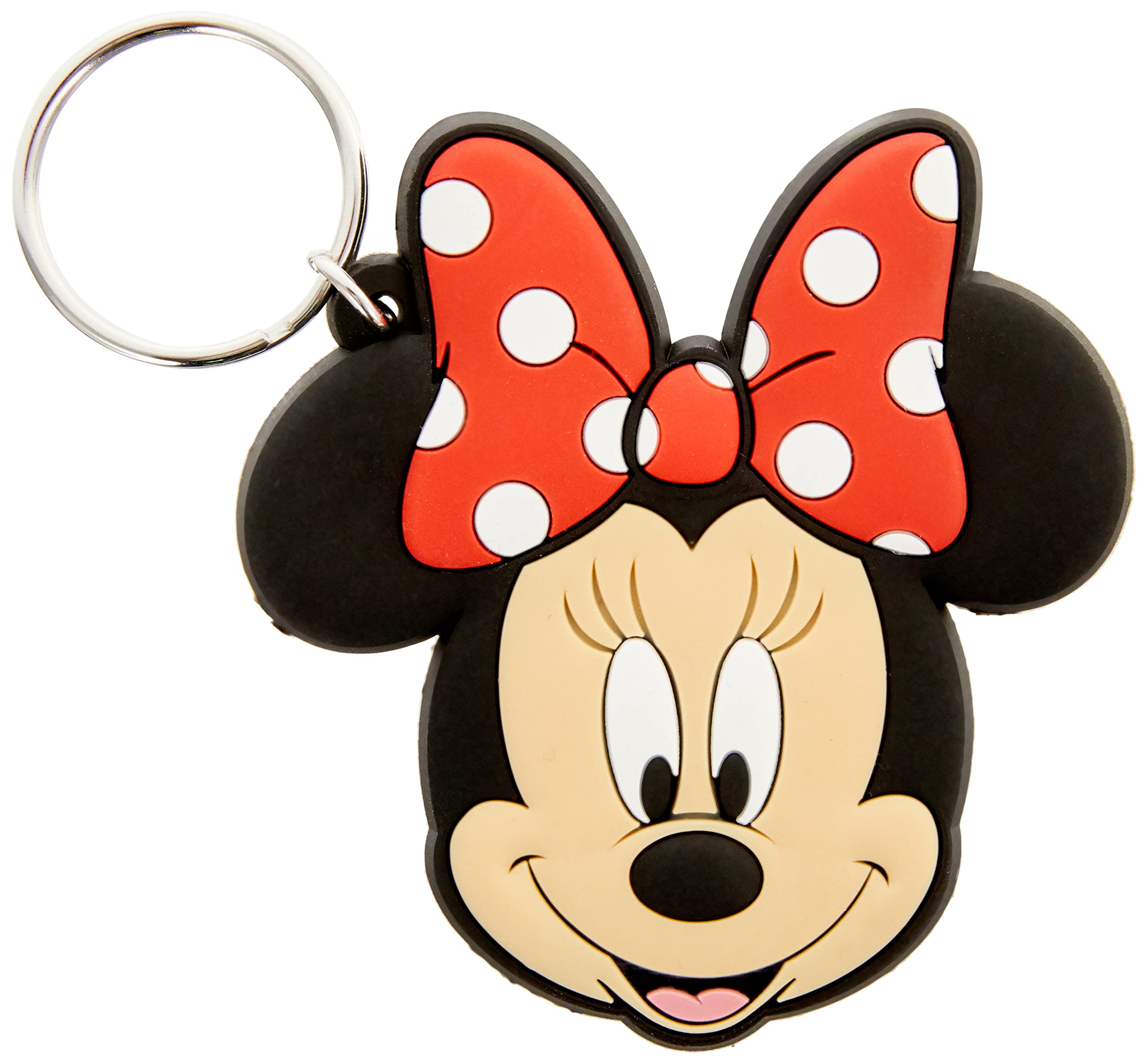 Disney Junior RK38321C Minnie Mouse-Head Rubber Keychain, Multicoloured, 60 x 80 cm