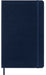 Moleskine Classic Ruled Paper Notebook, Hard Cover and Elastic Closure Journal, Color Sapphire Blue, Size Large 13 x 21 cm, 240 Pages