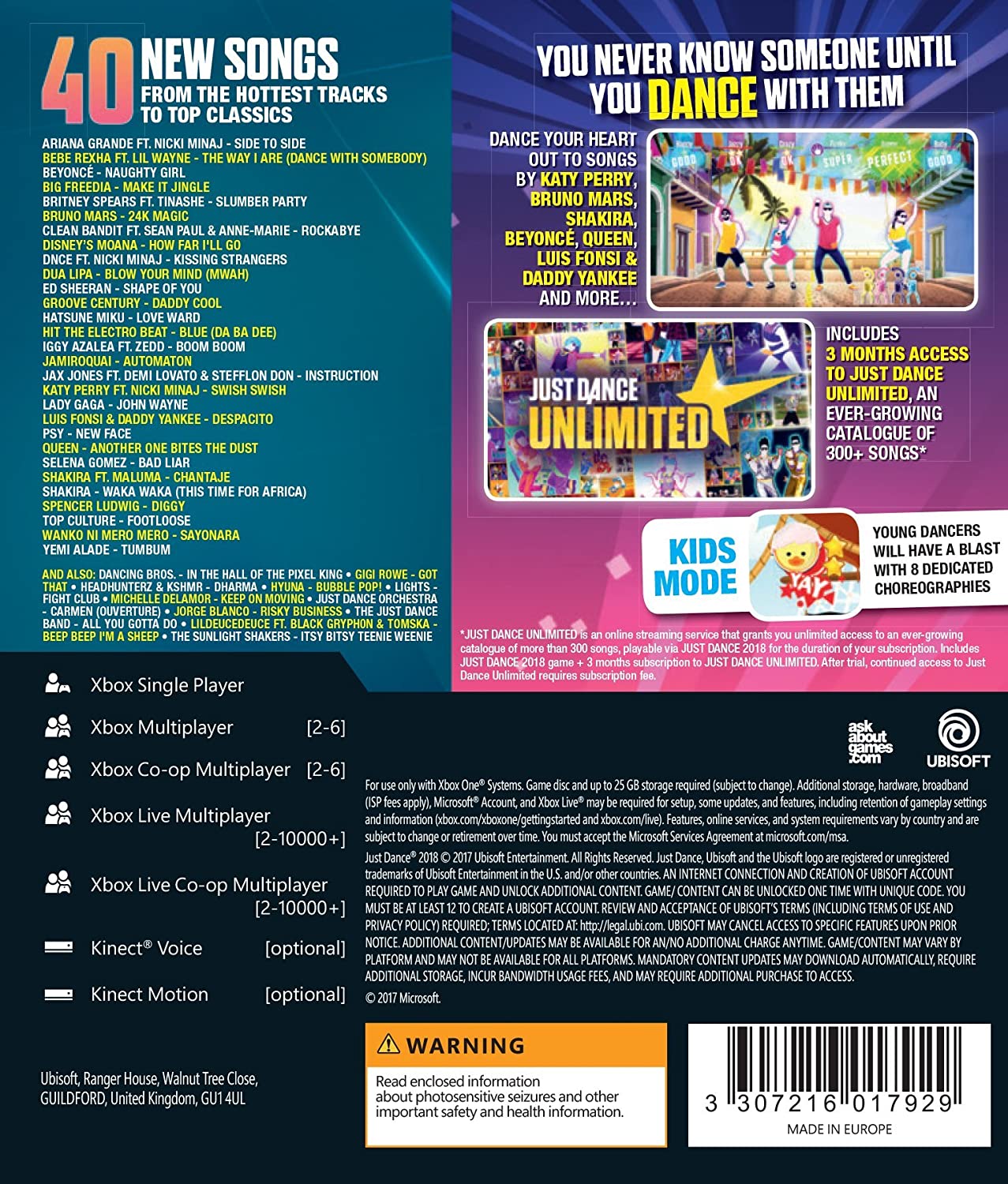 Ubisoft Just Dance 2018