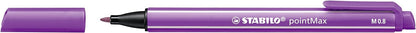 Nylon Tip Writing Pen - STABILO pointMax - Wallet of 24