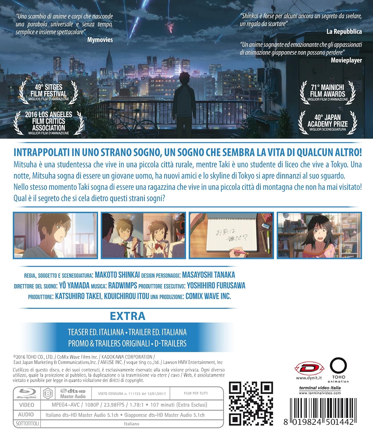your name. (blu-ray) BluRay Italian Import