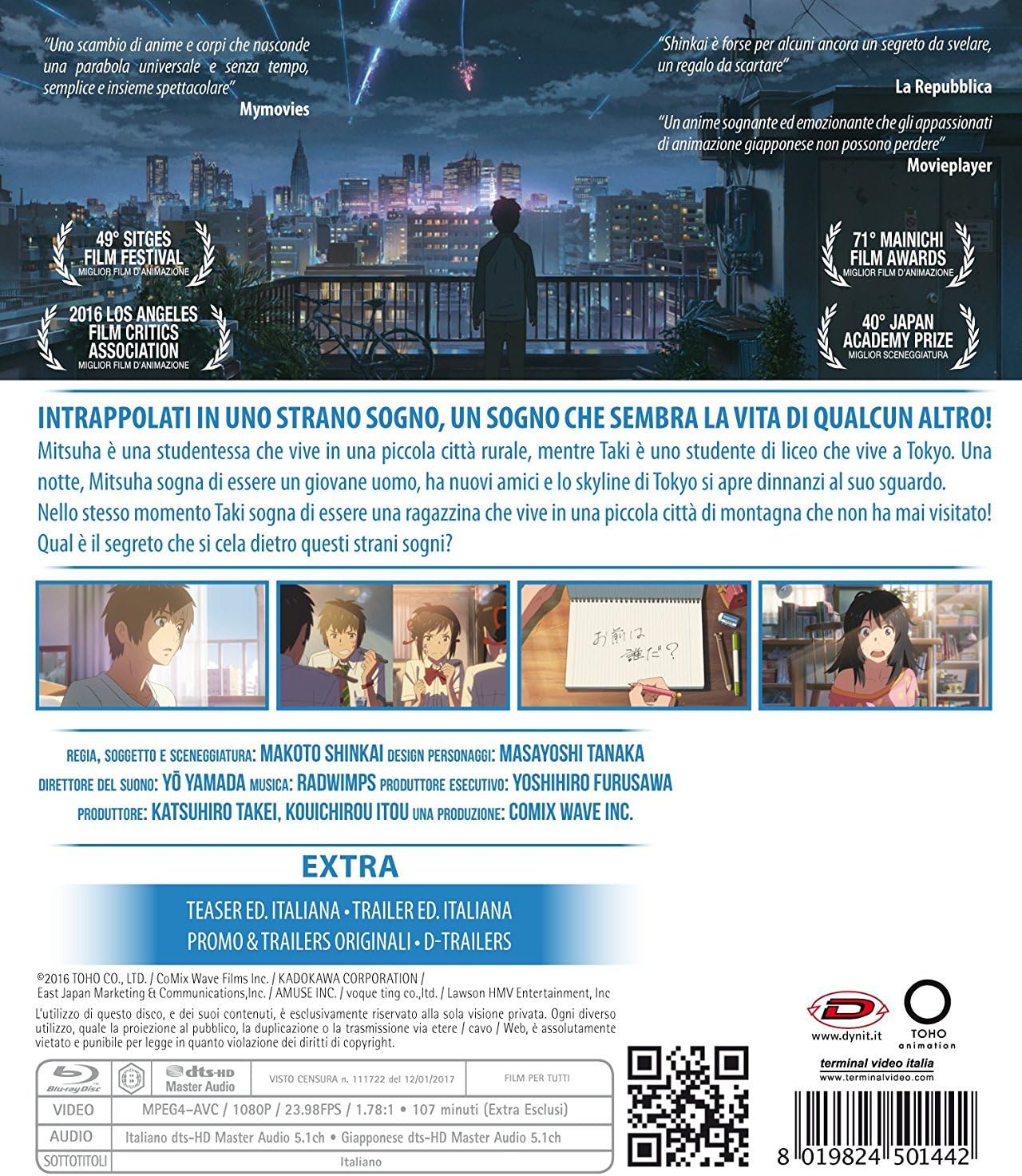your name. (blu-ray) BluRay Italian Import