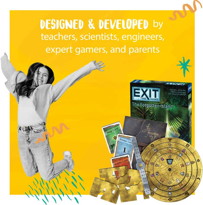 Thames & Kosmos - Exit: The Forgotten Island - Level: 3/5 - Unique Escape Room Game - 1-4 Players - Puzzle Solving Strategy Board Games for Adults & Kids, Ages 12+ - 692858