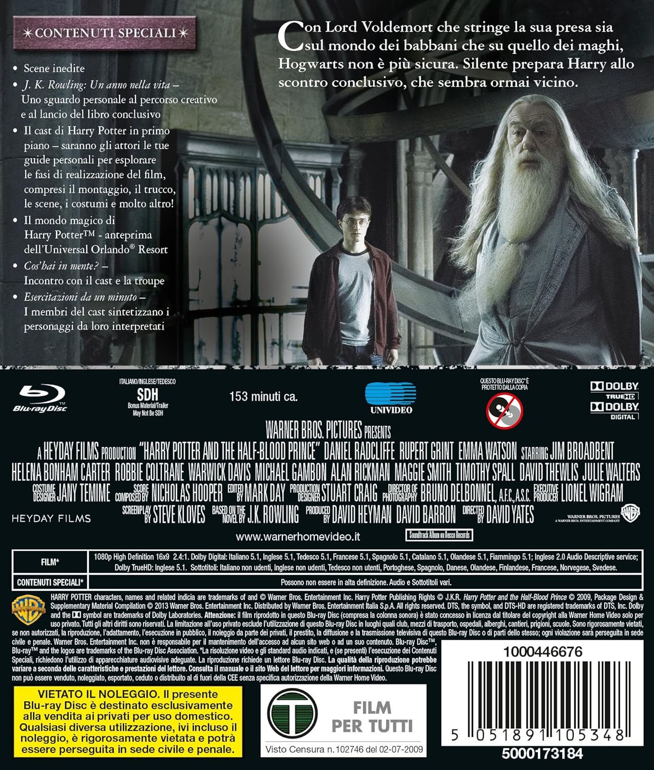 harry potter e il principe mezzosangue (blu-ray+e-book) blu_ray Italian Import