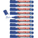 edding 360 whiteboard marker - blue - 10 whiteboard pens - round tip 1.5-3 mm - whiteboard pen dry wipe - for whiteboards, flipcharts, pinboards, magnetic and memo boards - sketchnotes - refillable