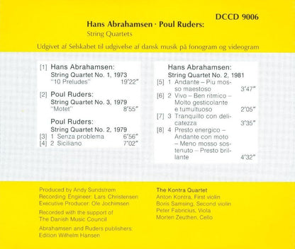 Hans Abrahamsen/Poul Ruders: String Quartets