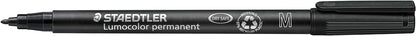 Lumocolor 317-9 Permanent Marker Black - Medium, 1 mm, 1 Piece