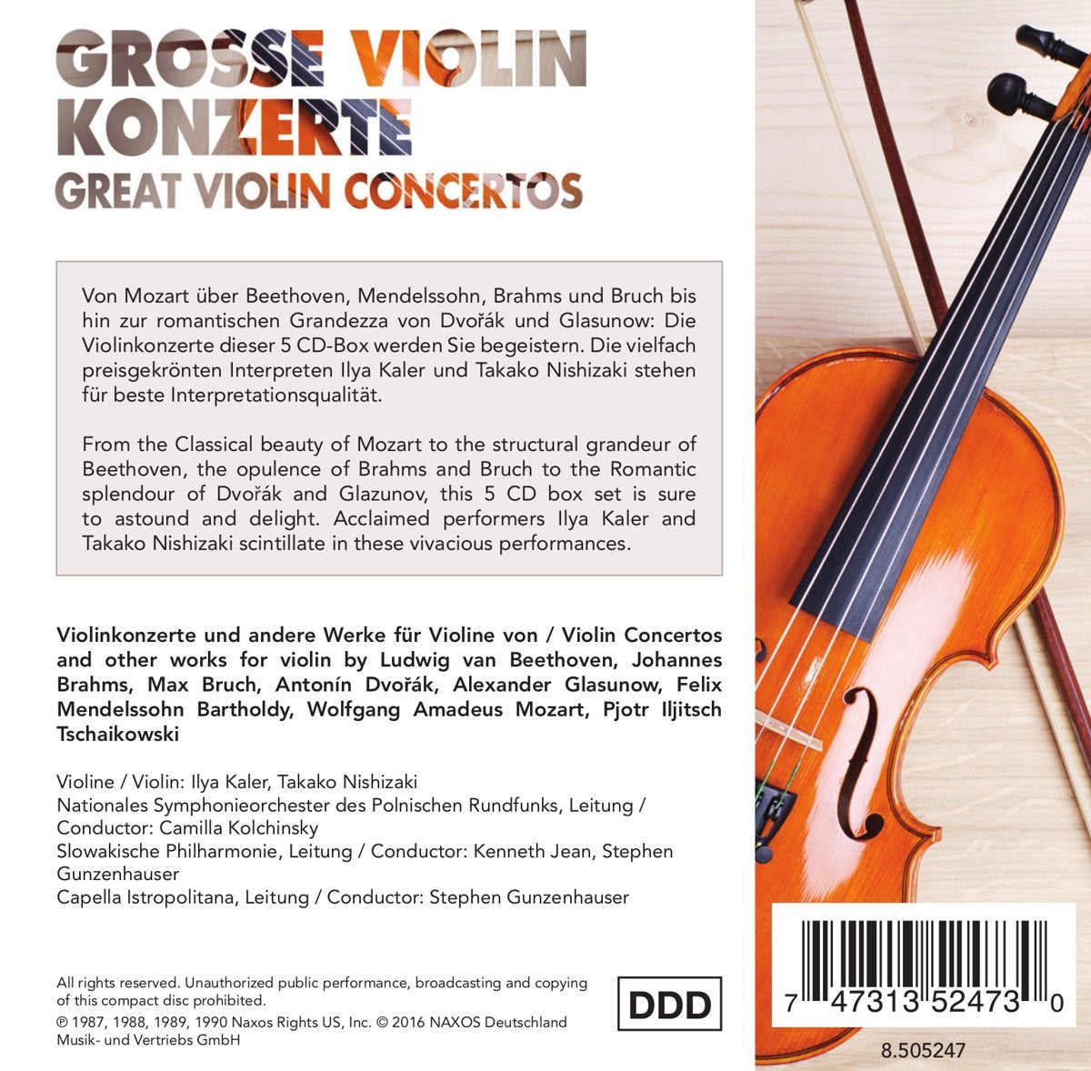 Great Violin Concertos