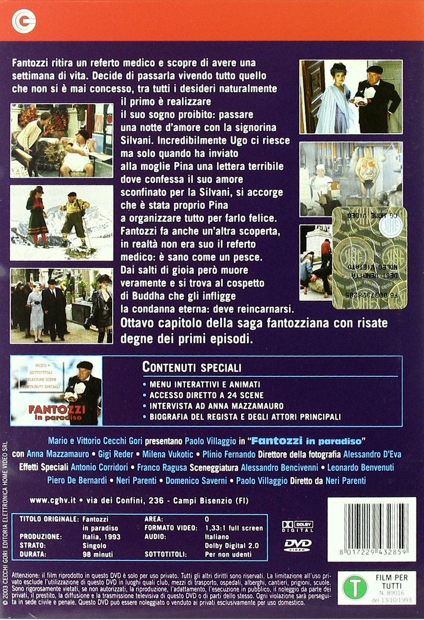 Fantozzi in paradiso (Dvd) Italian Import