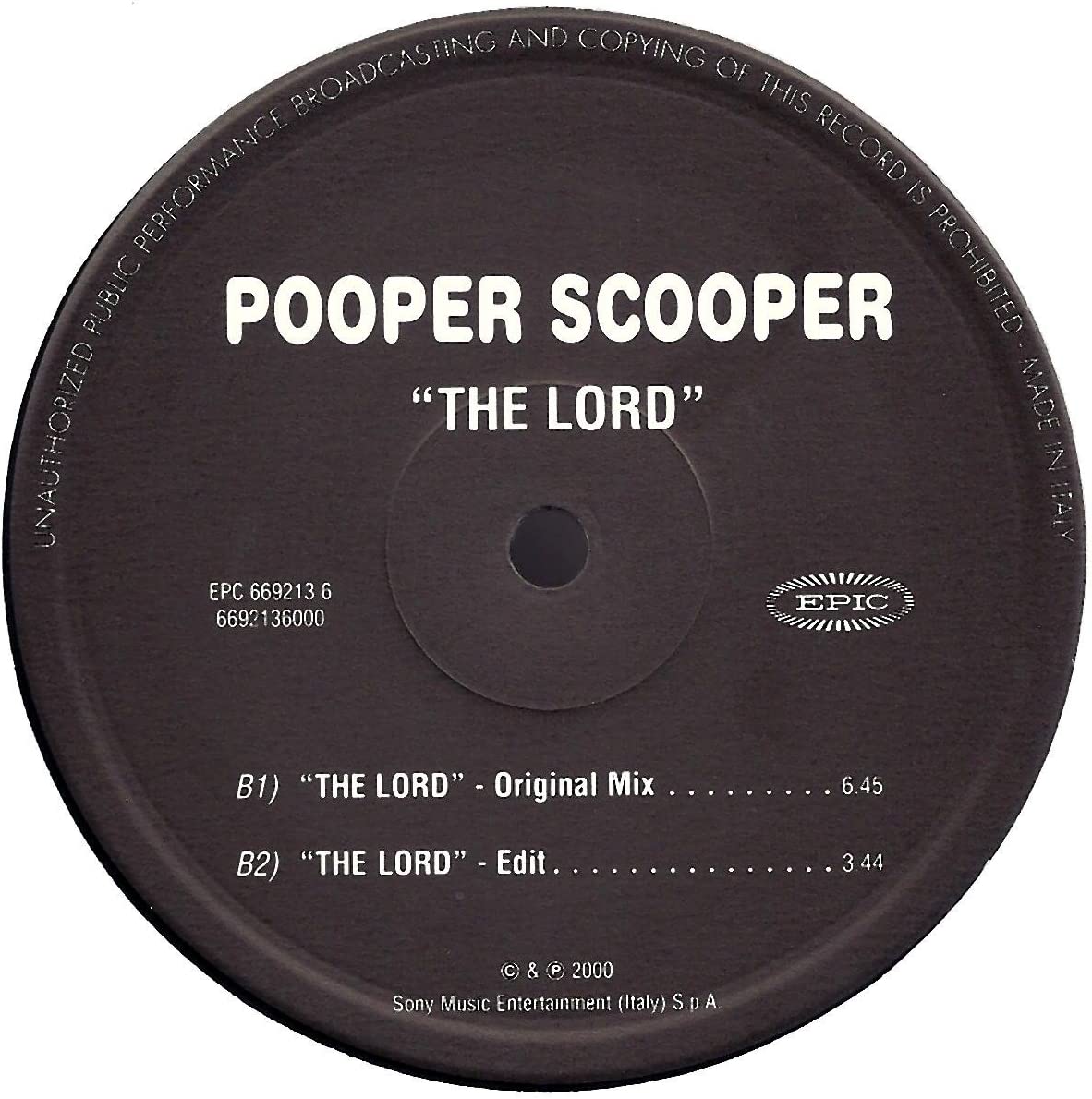 CD - POOPER SCOOPER-LORD -CDS- (1 CD