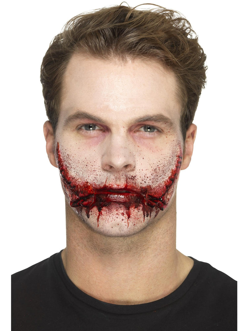 Smiffys Smiffys Make-Up FX, Latex Stitched Smile Wounds, R