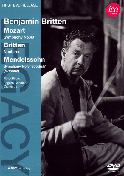 Mozart/ Britten/ Mendelssohn: Symphony No. 40/ Nocturne/ Symphony No. 3 Extracts (Peter Pears/ English Chamber Orchestra/ Benjamin Britten) (ICA Classics: ICAD 5083)