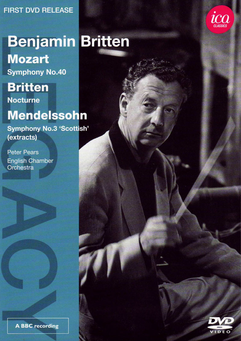 Mozart/ Britten/ Mendelssohn: Symphony No. 40/ Nocturne/ Symphony No. 3 Extracts (Peter Pears/ English Chamber Orchestra/ Benjamin Britten) (ICA Classics: ICAD 5083)