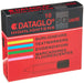 Hainenko 791002 Chisel Tip Dataglo Square Highlighter - Red (Pack of 10
