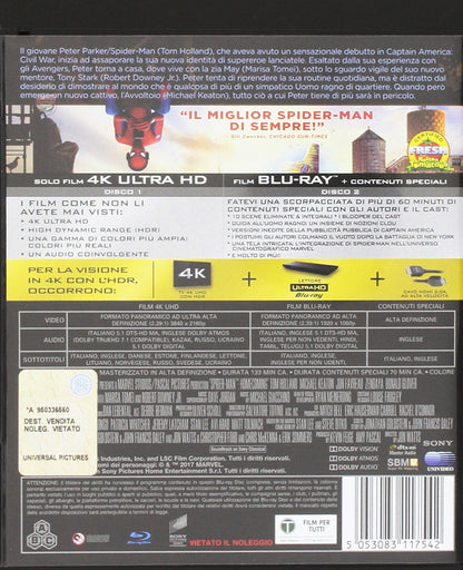 Spider-Man Homecoming (4K Ultra-HD+Blu-ray