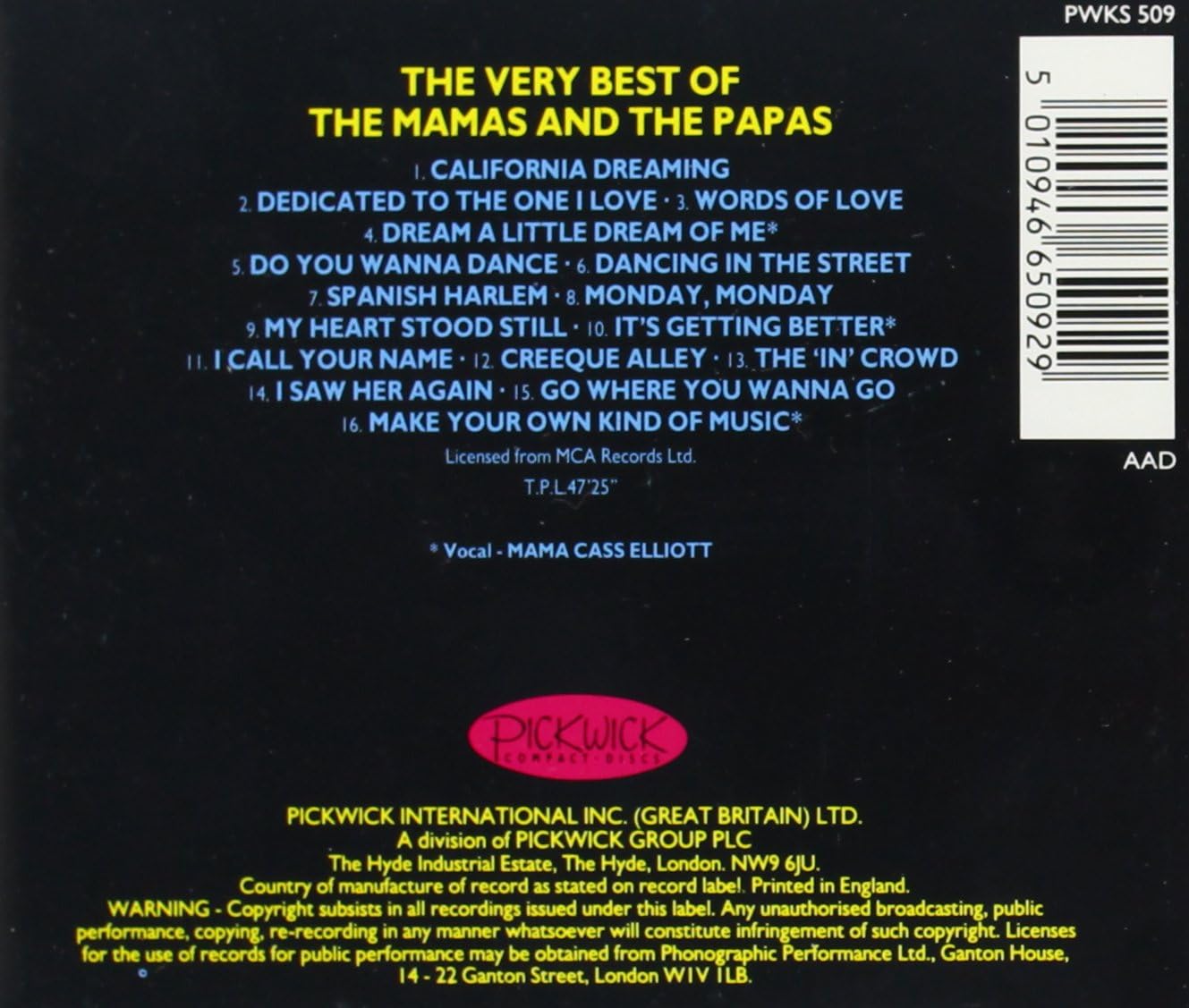Mamas and Papas Very Best