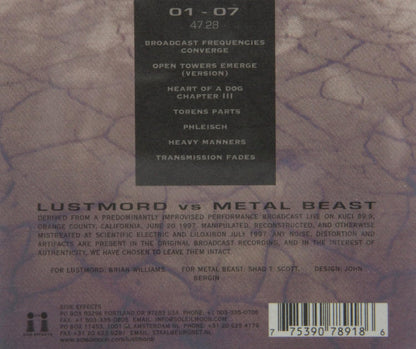 Lustmord Vs. Metal Beast