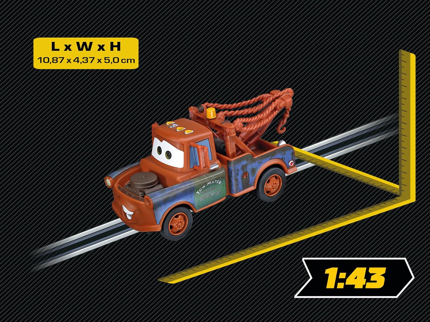 Carrera Go Cars The Movie 20061183 Disney-Pixar Mater Slot, Brown,red