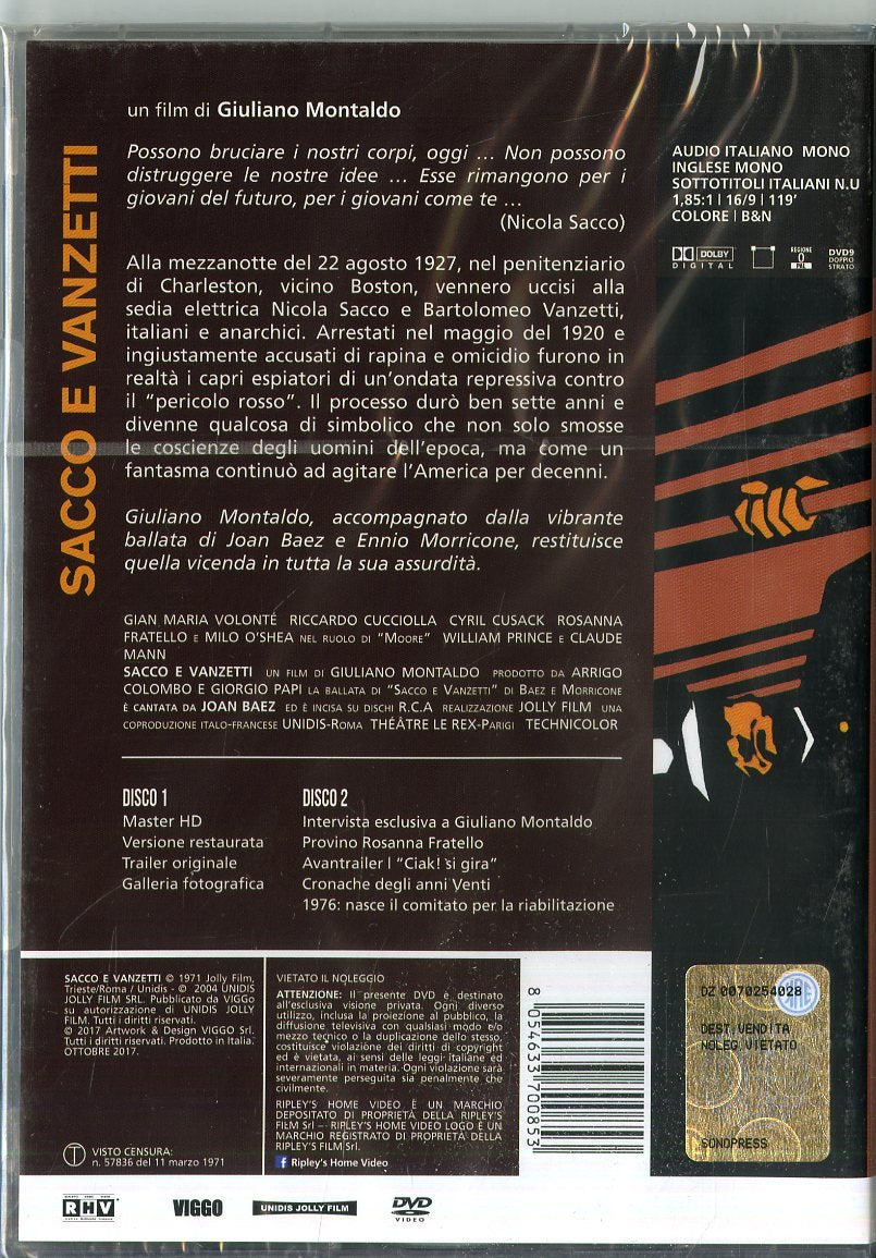 Sacco E Vanzetti