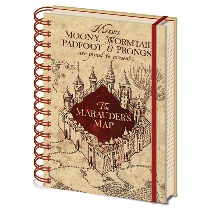 Pyramid International HARRY POTTER A5 Lined Wiro Notebook The Marauders Map - Official Merchandise