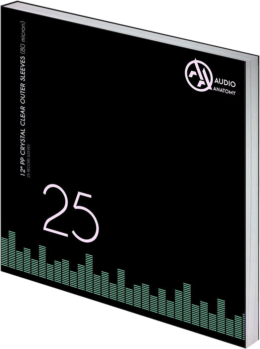 100 X 12INCH PP CRYSTAL CLEAR OUTER SLEEVES (80 MICRON)