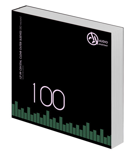 AA Audio Anatomy Audio Anatomy Vinyl Outer Sleeves 12 Inches PP/80µ Transparent Pack of 100