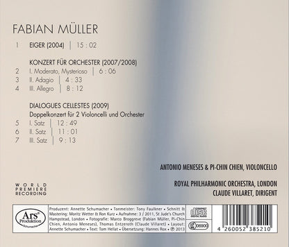 Fabian Müller: Eiger/Concerto for Orchestra/Dialogues Cellestes