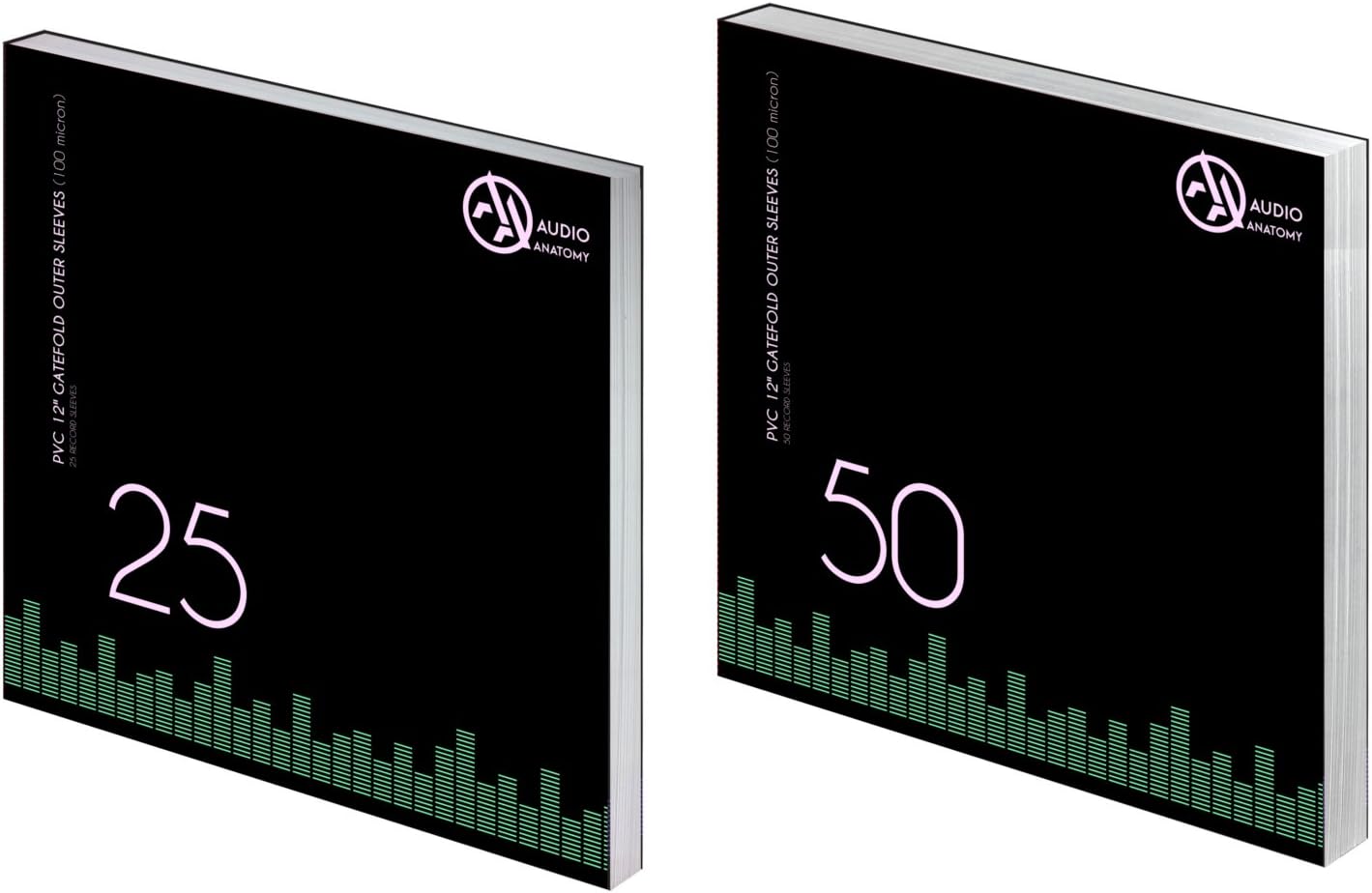 Audio Anatomy Vinyl-Gatefold Outer Sleeves 12“ PVC/100µ - transparent, 25 pieces