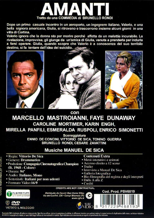Amanti (1968) - (Italian Import)