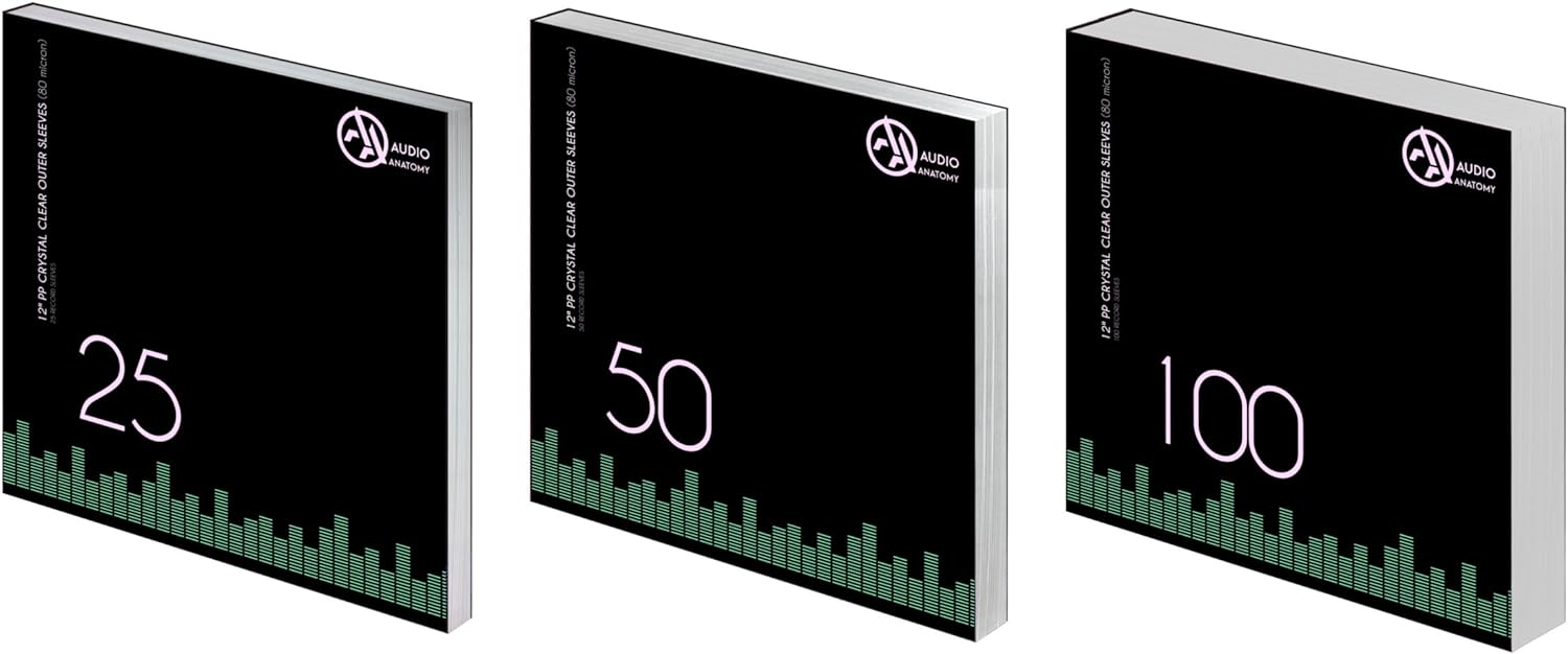 Audio Anatomy Vinyl-Outer Sleeves 12“ PP/80µ - transparent, 25 pieces