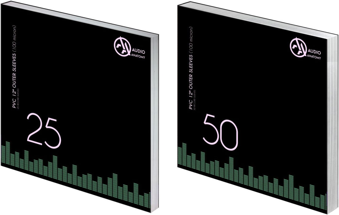 LP Schutzhüllen, PVC, 100 Micron - 25 Stück: Outer Sleeves - 25 x 12" PVC Outer Sleeves (100 Micron