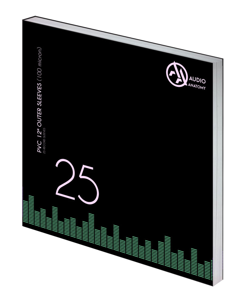 LP Schutzhüllen, PVC, 100 Micron - 25 Stück: Outer Sleeves - 25 x 12" PVC Outer Sleeves (100 Micron