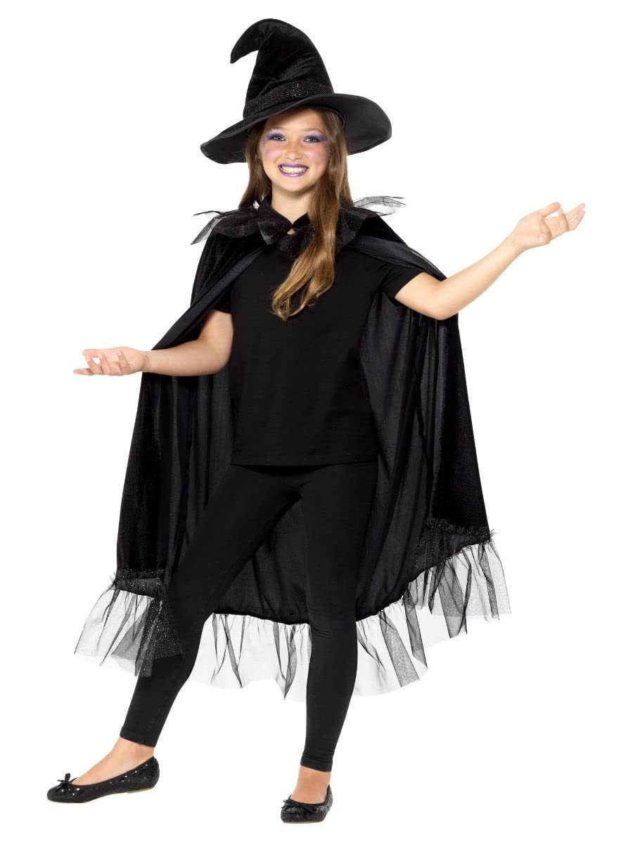 Smiffys Sparkly Witch Kit, Black