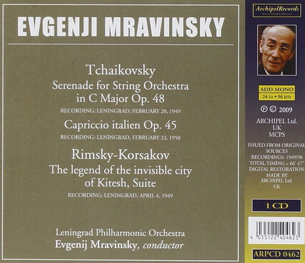 Serenade for Strings,Capriccio.. /Kitesh Suite