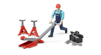 Bruder Garage Mechanic Set with Equipment and Figure