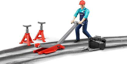 Bruder Garage Mechanic Set with Equipment and Figure